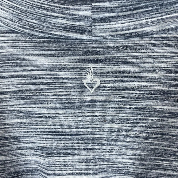 Torrid Active Size 3 Gray Heather Long Sleeve Top Ruched Mock Neck Stretch - Picture 5 of 7